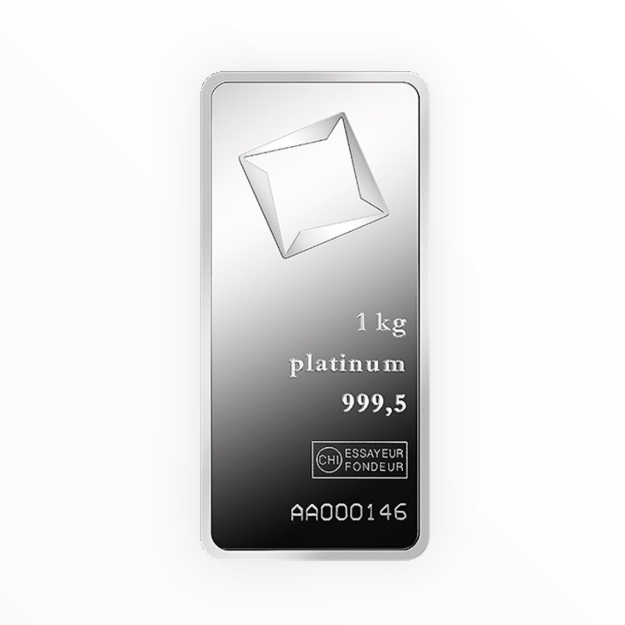 1 Kilo Platinum Bar - Valcambi