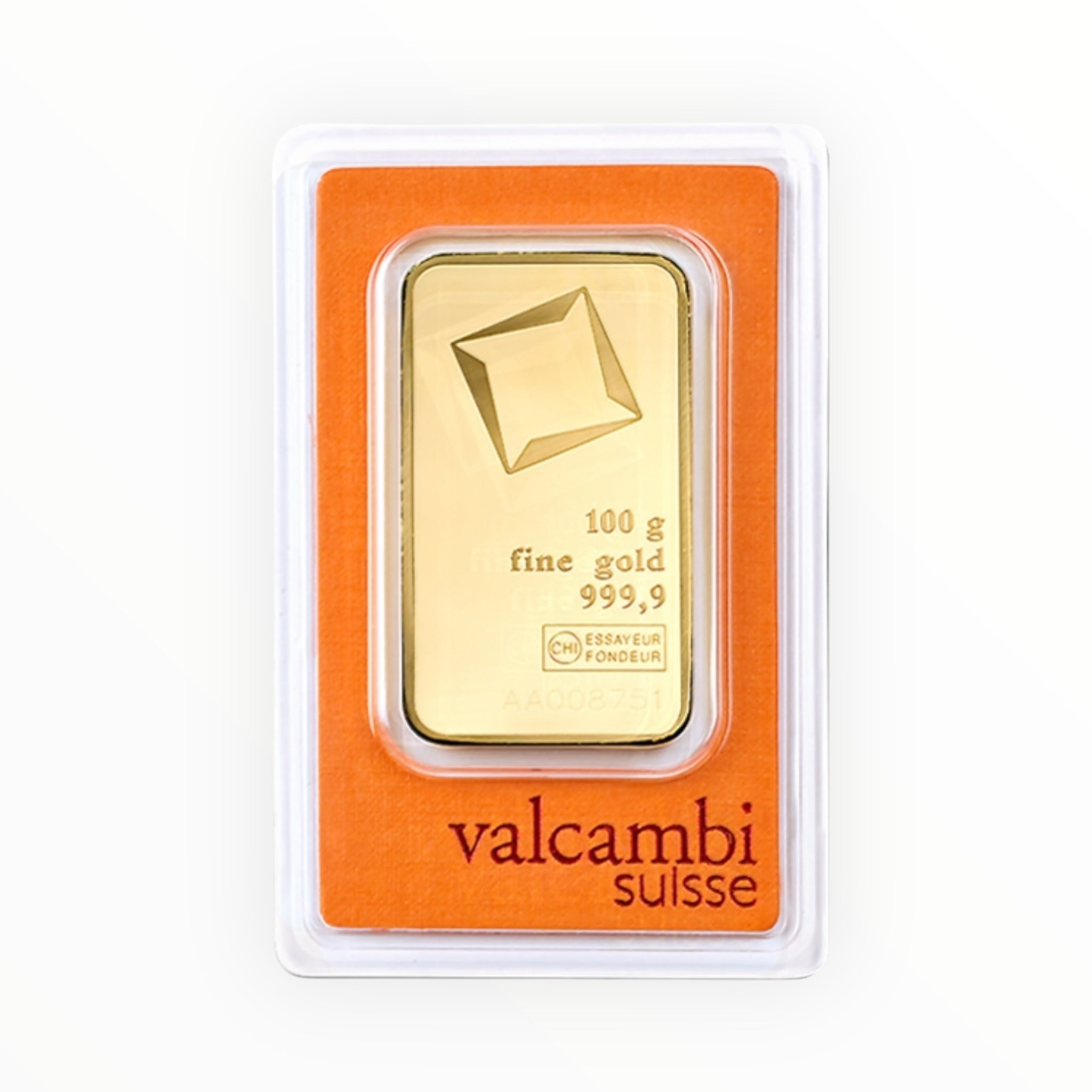 100 gram Gold Bar - Valcambi (In Assay)