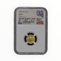 1993 1/10 oz American Gold Eagle MS-70 NGC Vickers Signature label