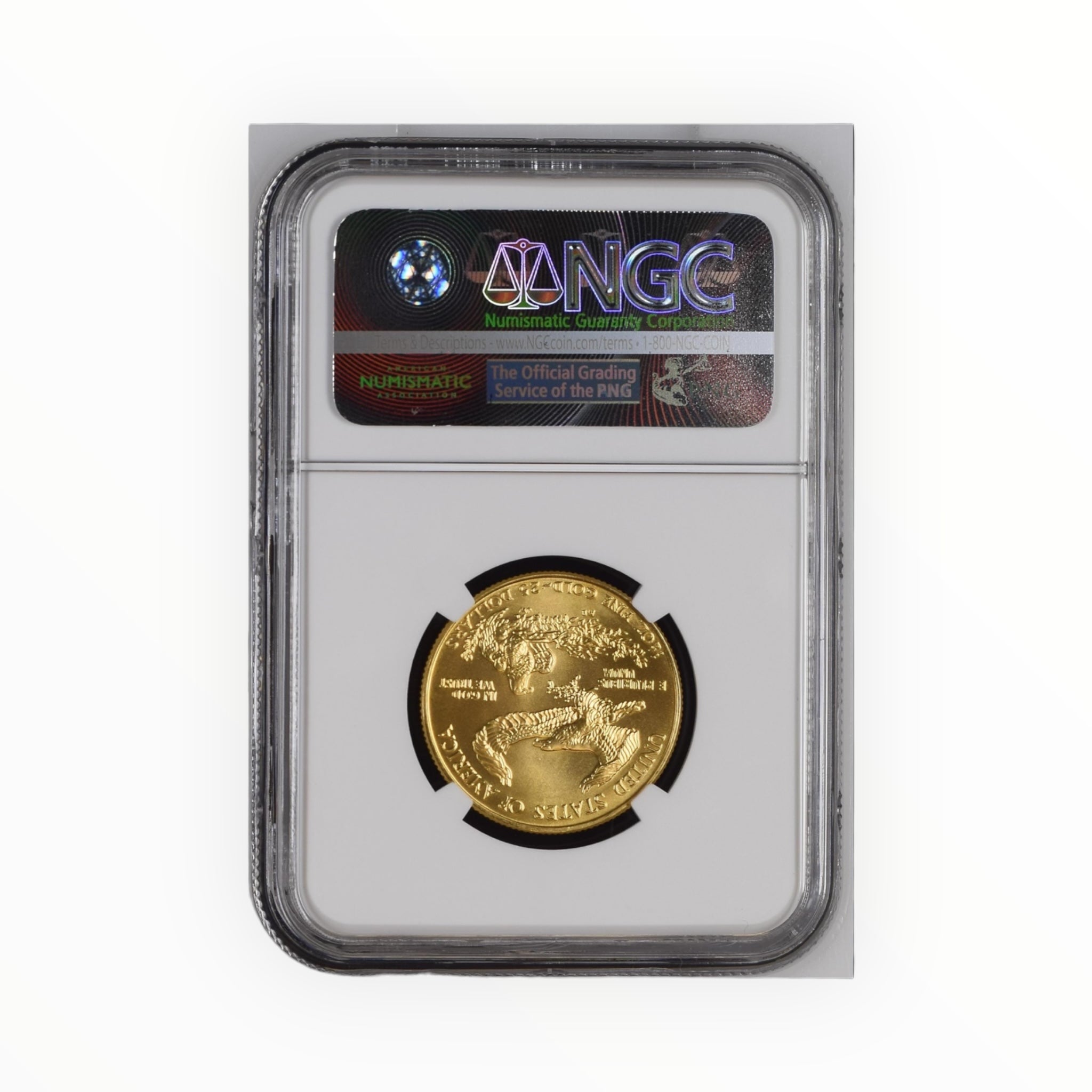 1993 1/2 oz American Gold Eagle MS-70 NGC (Castle)