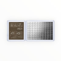100x 1 gram Silver Bar - Valcambi Silver CombiBar™ (w/Assay)
