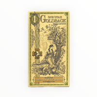 1 Utah Goldback - Aurum 24k Gold Foil Note