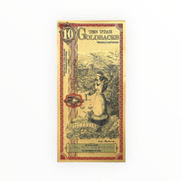 10 Utah Goldback - Aurum 24k Gold Foil Note